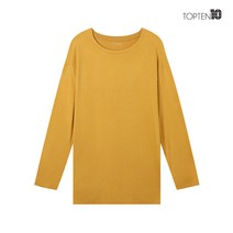 탑텐 탑텐 여성 비스코스 롱기장 긴팔 티셔츠_MSA1TS2012