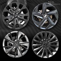 JS automotive 아반떼MD 휠 타이어 마스크 17인치 카본 홀로그램 프리즘 스티커 튜닝필름 가드 긁힘방지 몰딩 패널 DIY 익스테리어 장식용품, A타입