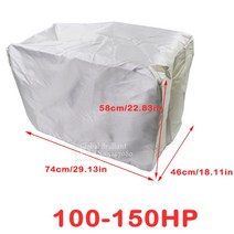 액세서리 도구 해양 보트 부품 프로펠러 15-250hp 210d 방수 요트 하프 선외기 모터 엔진 커버 안티 uv 방진 커버 엔진 프로텍터 캔버스, 100-150마력
