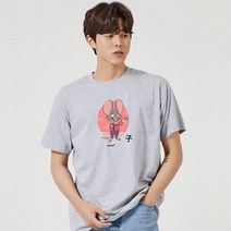 키밍 쥐띠 자 띠자리 그래픽 신년 반팔티
