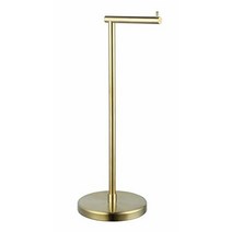 101844 GERZWY 화장지 홀더 프리 스탠딩 SUS 304 스테인리스 스틸 녹 방지 받침대 화장실 티슈 롤 바닥 스탠드 보관 모던 브러시드 마감 DZY002-LS, Brushed Pvd Zirconium Gold