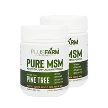 플러스팜 퓨어 MSM 식이유황 분말 파우더 300g X 2개