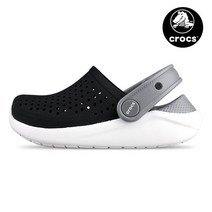 크록스 라이트라이드 클로그 키즈 205964-066