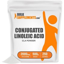 벌크서플먼트 BulkSupplements 공액 리놀레산 분말 500g, 1팩
