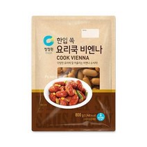 청정원 캠핑음식 한입 쏙 요리쿡 비엔나 소세지 아이들간식 800g 야채볶음 어린이반찬 간단한요리 간편식, 1개