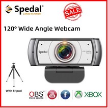 컴퓨터 캠 spedal c920 pro 120° 광각 웹캠 풀 HD 1080p 삼각대 포함 공식 소프트웨어 mac pc용 usb 웹 카메라 소프트웨어 제어 50, 없음