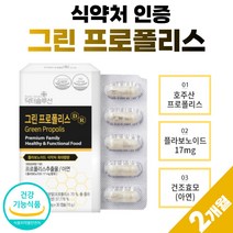 프로폴리스 추출물 그린 초록 50대 폴라보노이드 17mg 식약처 인증 호주산 프로플리스 프로포리스 성인 플라보노이드 PROPOLIS 성분 분말 고함량 플러스 약 2개월분 고용량