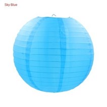 매화 꽃 라운드 종이 랜턴 16 인치 40cm 웨딩 생일 파티 장식 열기구 Lampion, [01] 16inch 40CM, [36] Cloth lantern blue