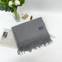 영영 웜 솔리드 직조 캐시미어 머플러 커플 목도리 남여공용 숄 울 남자 여자