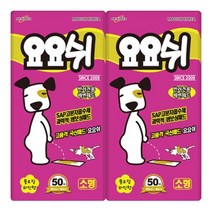 요요쉬 배변패드 소형 플로랄향 50매 X 2팩 (총 100매)