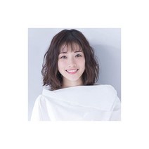 HAIRCUBE 풀가발 인모 100% 세미롱펌 가발 컬 의료용 곱슬머리 이시하라 사토미와 동형 일상에서 직접 심는 초리얼 인공피부 내열자연스러운 폭신폭신감다크브라운