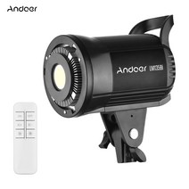 촬영용 조명 Andoer lm60bilm135bi 비디오 라이트 휴대용 led 사진 필 라이트 60w 3000k 5600k 디밍이 가능한 조명 원격 제어, lm60bi, 유럽 ​​연합