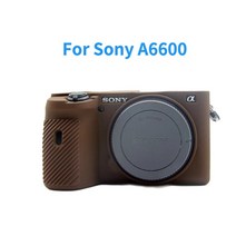 소니 알파 A6000 A6100 A6300 A6400 A6500 A6600 A5100 A5000 카메라에 대 한 실리콘 갑옷 스킨 카메라 가방 바디 커버 수호자, 11 A6600 Coffee