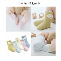 아기 파스텔수면양말 5컬러 0-3세 / 신생아 유아 여아 남아 겨울 수면양말