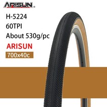 자전거 타이어CHAOYANG-ARISUN 700x35/40C 로드 자전거 타이어 60TPI/30TPI 브라운 에지 그래블 빈티지 펑, 02 700x40C 60TPI