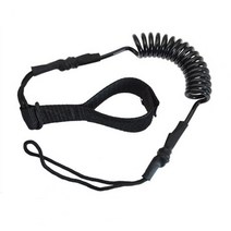 카누 가죽 끈 절묘한 서핑 밧줄 보트 조정 안전 액세서리, [02]  Black