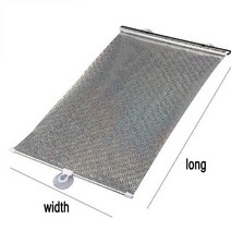 상하차 다용도 사다리 사무실 비 다공성 그늘 커튼 그늘 롤러 블라인드 빨판 정전 커튼, 은, 58x125cm