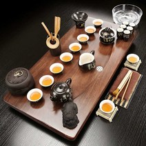 다기세트 차판 다도잔 전통 차도구 다도 보이차 찻잔, 13위에야 게 가마 18개