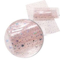 인조가죽원단 레자원단 공예 가방용 투명 PVC 가죽 시트 반짝이 스타 풀 보우 젤리 비닐, 8.pink