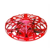 촬영용 입문용 초보용 전문가용 다채로운 충돌 방지 비행 헬리콥터 매직 핸드 UFO 볼 항공기 감지 미니 유도 드론 어린이 전기 장난감 선물, 5.Red UFO