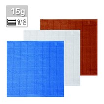 15 물수건(24x24cm 15g) 주방 업소 식당 면 물수건 다용도 순면 빨아쓰는 행주 걸레, 밤색