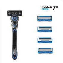 도루코 PACE7 II 7중날 면도기 + 면도날 총 4개, 3개