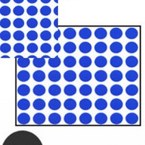 원형스티커 지름9MM (7매) 청색 위험물스티커 제품스티커
