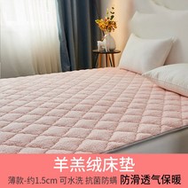 접이식 싱글 매트리스 부드러운 겨울용 양털 싱글 매트 토퍼 깔개 공장직판 푹신한 학생 매트리스
