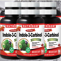 뉴트리돔 인돌3카비놀 브로콜리 양배추 여자 여성 고농축 캐나다 영양제 60캡슐 6개