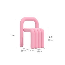 영가구 투썸의자 북유럽 디자이너 커피 의자 거실 가구 안락 가정용 심플 다이닝 침실 벨벳 화장대, 02 Pink, 1개