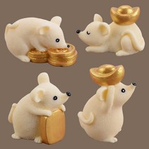 3D 원바오 마우스 무스 케이크 DIY 몰드 입체 마우스 아이스크림 초콜릿 디퓨저 석고 수제비누 몰드, 배원보쥐