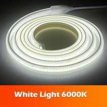 220V LED 스트립 슈퍼 밝은 COB 빛 높은 안전 288LED/m 유연한 라이트 바, White Light, 2m