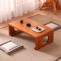 원목 전통 찻상 다용도 교자상 개다리소반 다과상, 오크색50*40*30cm