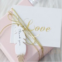 CAILOOM 축하메모카드 고급엽서 감사인사 THANK YOU 땡큐이니셜 기념일 프로포즈 감성, 기본
