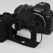 캐논 풀프레임 마이크로 카메라 EOS R5 카메라 케이스 커버 r6 실리콘 커버 r6 소프트 케이스 적용, R5 블랙