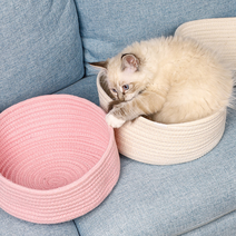PET 고양이 바구니 숨숨집 바스켓 하우스, 02바구니-핑크
