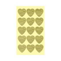 세모네모 청첩장라벨 10-816 4장X20개입 웨딩 하트 25x28 스티커