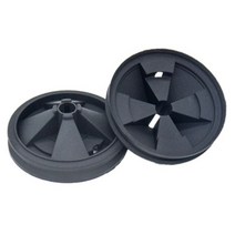 가정용 씽크대 음식물처리기최고 거래 2Pcs 실리콘 폐기물 처리기 Anti Splashing Cover 87Mm 외경 Insinke, 01 Black