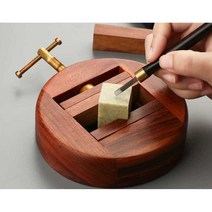 직인도장 결재 고정틀 도장 만들기 조각 원목 고정, 아프리칸 로즈우드 XL