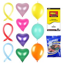 벌룬 하트 풍선 10+1 네오텍스 행사 운동회 이벤트 파티용품 생일 돌잔치 브라이더샤워 프로포즈 가게 오픈 축하 깜짝, 네오 11인치펄혼합