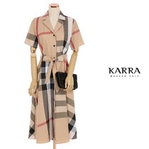 카라 KARRA 체크셔츠플레어원피스+벨트SET A3F0840