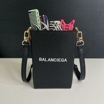 캐주얼 패션 미용 가위집 미용사 실무용 학원용 소품 도구 셀프 헤어 디자이너 용품 가위 크로스백 헤어스타일리스트 가위집, 블랙