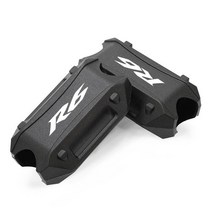 야마하 오토바이 25mm 크래시 바 범퍼 엔진 가드 블록 보호 커버 YZF R3 R6 RD250 RD400 TDM850 TDM900, 07 A black R6