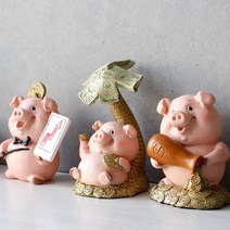풍수 행운 복돼지 3종 세트