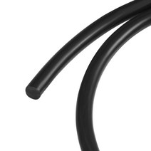 Uxcell 실리콘 벤딩 인서트 하드 튜브 1/4 "5ft 블랙 소프트 리지드 PETG 용 수냉, 한개옵션0