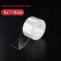 JOYBOS 곰팡이 방지 나노 접착식 주방 싱크대 스티커 강력한 테이프 투명 방수 홈 벽 갭 KR1, [02] Anti-Mold Tape, [01] 3M