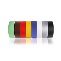 행사용품 컬러 무광 면테이프 50mm 1개 캠핑용 갑판, 백색