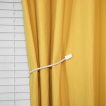 [나산] 커튼 면 100 피치스킨가공 261-F 420x240cm +레일 타이백