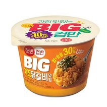 CJ더마켓 탕비실 업소용 식당용 PC방 탑티어 햇반컵반 BIG치즈닭갈비덮밥 간편식 컵밥 국밥 냉동밥 솥밥 점심 도시락 313G, 36개