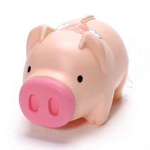 팬시 핑크 돼지저금통(왕대)/팬시점판매용 운동회사